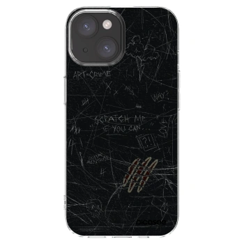 Picasee silikónový prehľadný obal pre Apple iPhone 15 - SCRATCH