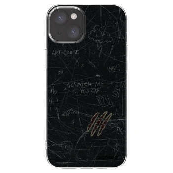Picasee silikónový prehľadný obal pre Apple iPhone 15 Plus - SCRATCH