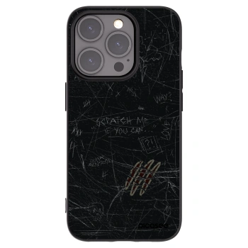 Picasee silikónový čierny obal pre Apple iPhone 15 Pro - SCRATCH