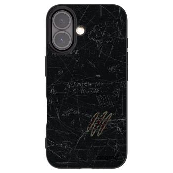 Picasee silikónový čierny obal pre Apple iPhone 16 - SCRATCH