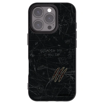 Picasee silikónový čierny obal pre Apple iPhone 16 Pro - SCRATCH