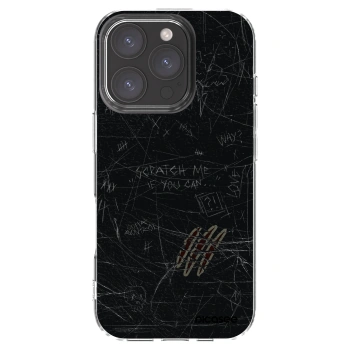 Picasee silikónový prehľadný obal pre Apple iPhone 16 Pro - SCRATCH