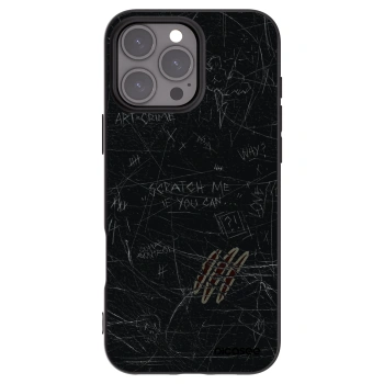Picasee silikónový čierny obal pre Apple iPhone 16 Pro Max - SCRATCH