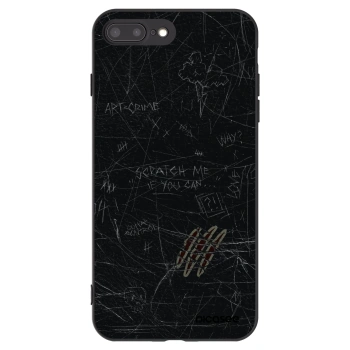 Picasee silikónový čierny obal pre Apple iPhone 7 Plus - SCRATCH