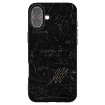 Picasee silikónový čierny obal pre Apple iPhone 16 Plus - SCRATCH