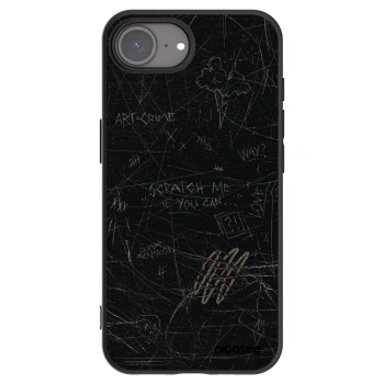 Picasee silikónový čierny obal pre Apple iPhone 16e - SCRATCH