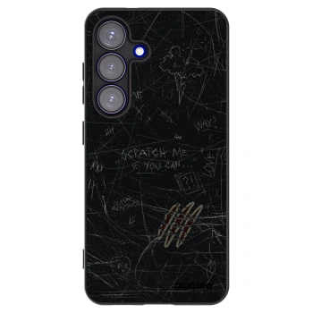 Picasee silikónový čierny obal pre Samsung Galaxy S25 5G - SCRATCH