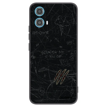Picasee silikónový čierny obal pre Motorola Moto G34 5G - SCRATCH