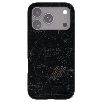 Picasee silikónový čierny obal pre Apple iPhone 17 Pro - SCRATCH