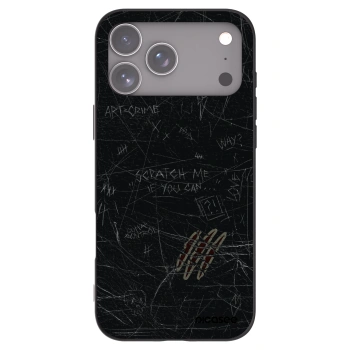 Picasee silikónový čierny obal pre Apple iPhone 17 Pro Max - SCRATCH