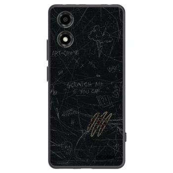 Picasee silikónový čierny obal pre Motorola Moto E14 - SCRATCH