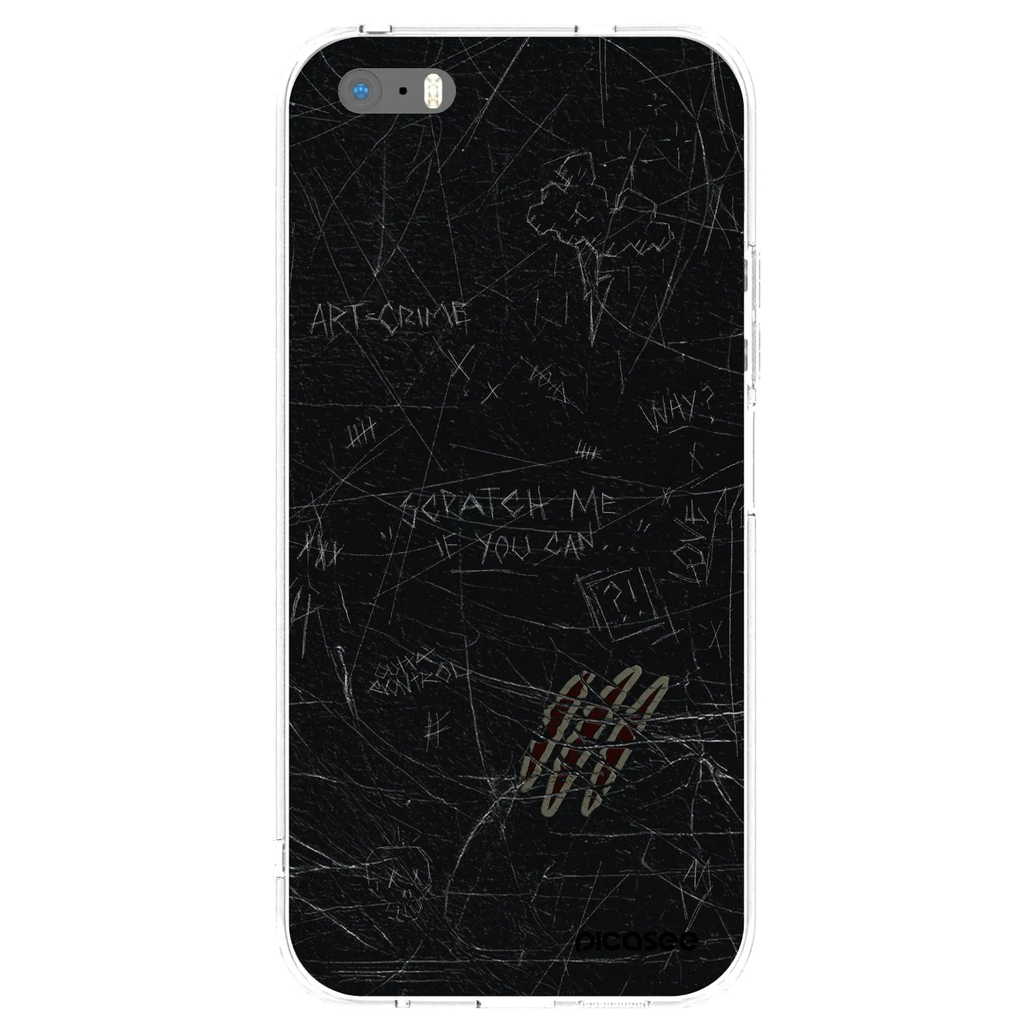 Picasee silikónový prehľadný obal pre Apple iPhone 5/5S/SE - SCRATCH