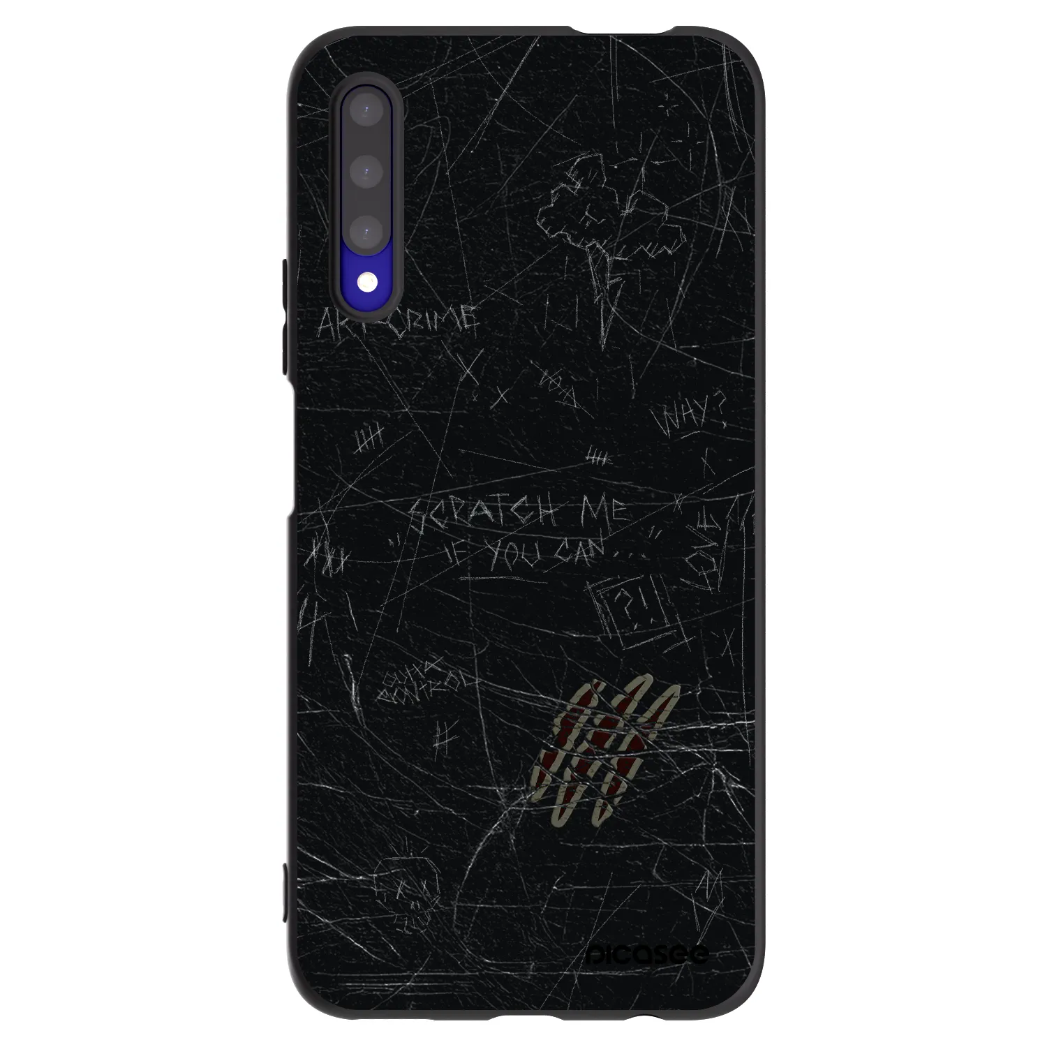 Picasee silikónový čierny obal pre Honor 9X Pro - SCRATCH