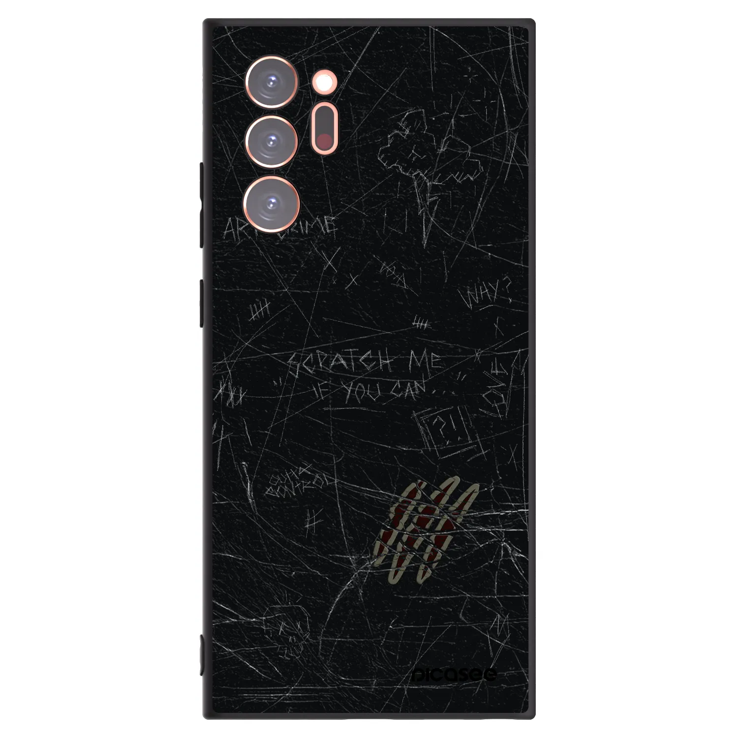Picasee silikónový čierny obal pre Samsung Galaxy Note 20 Ultra - SCRATCH