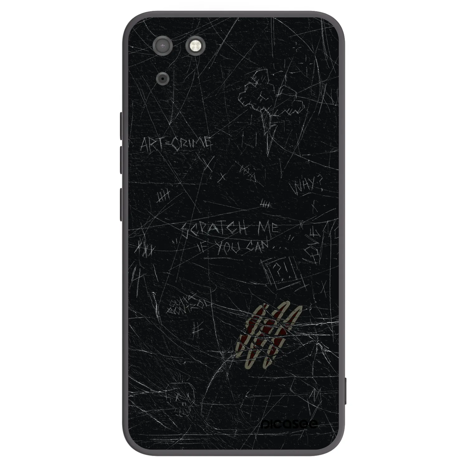 Picasee silikónový čierny obal pre Huawei Y5P - SCRATCH