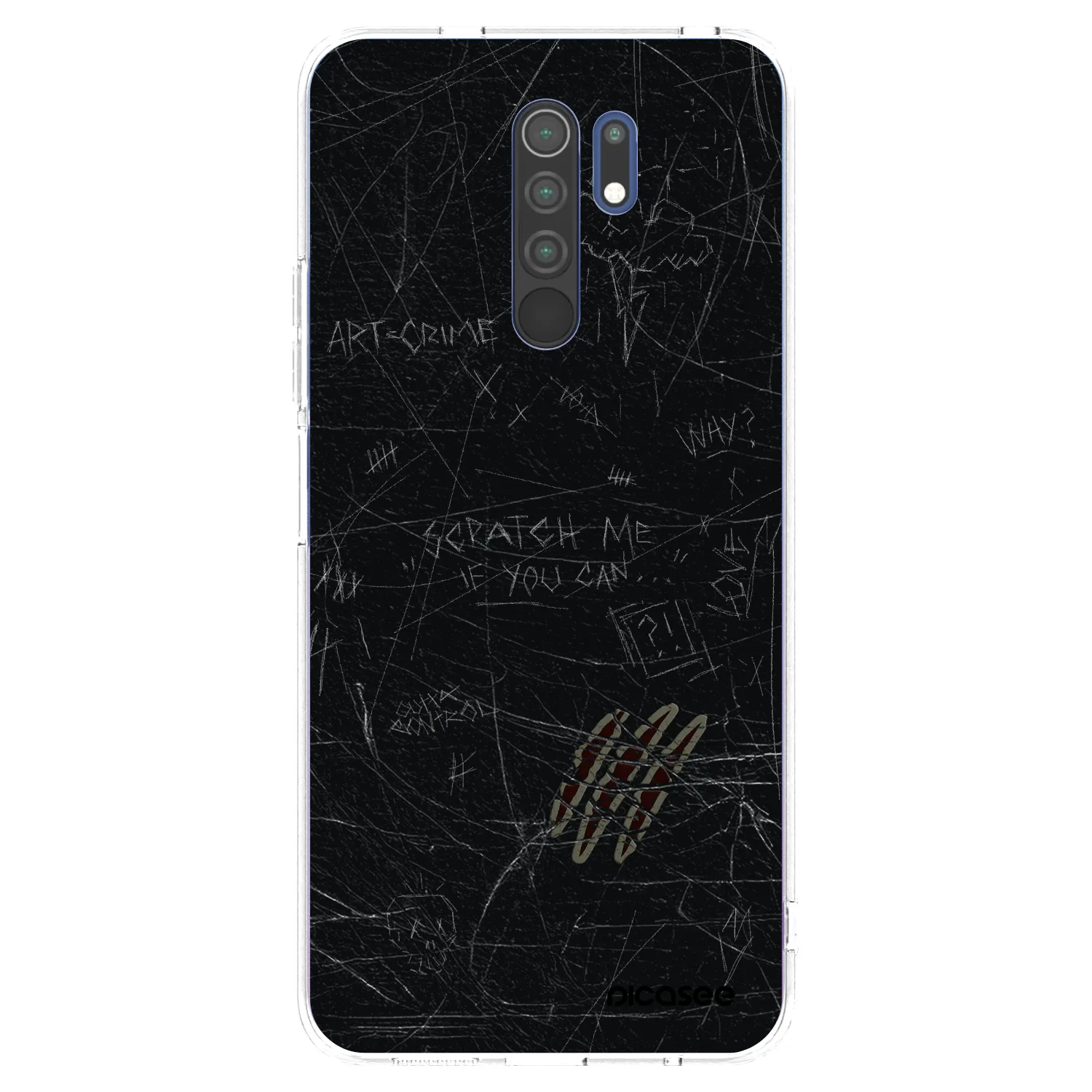 Picasee silikónový prehľadný obal pre Xiaomi Redmi 9 - SCRATCH