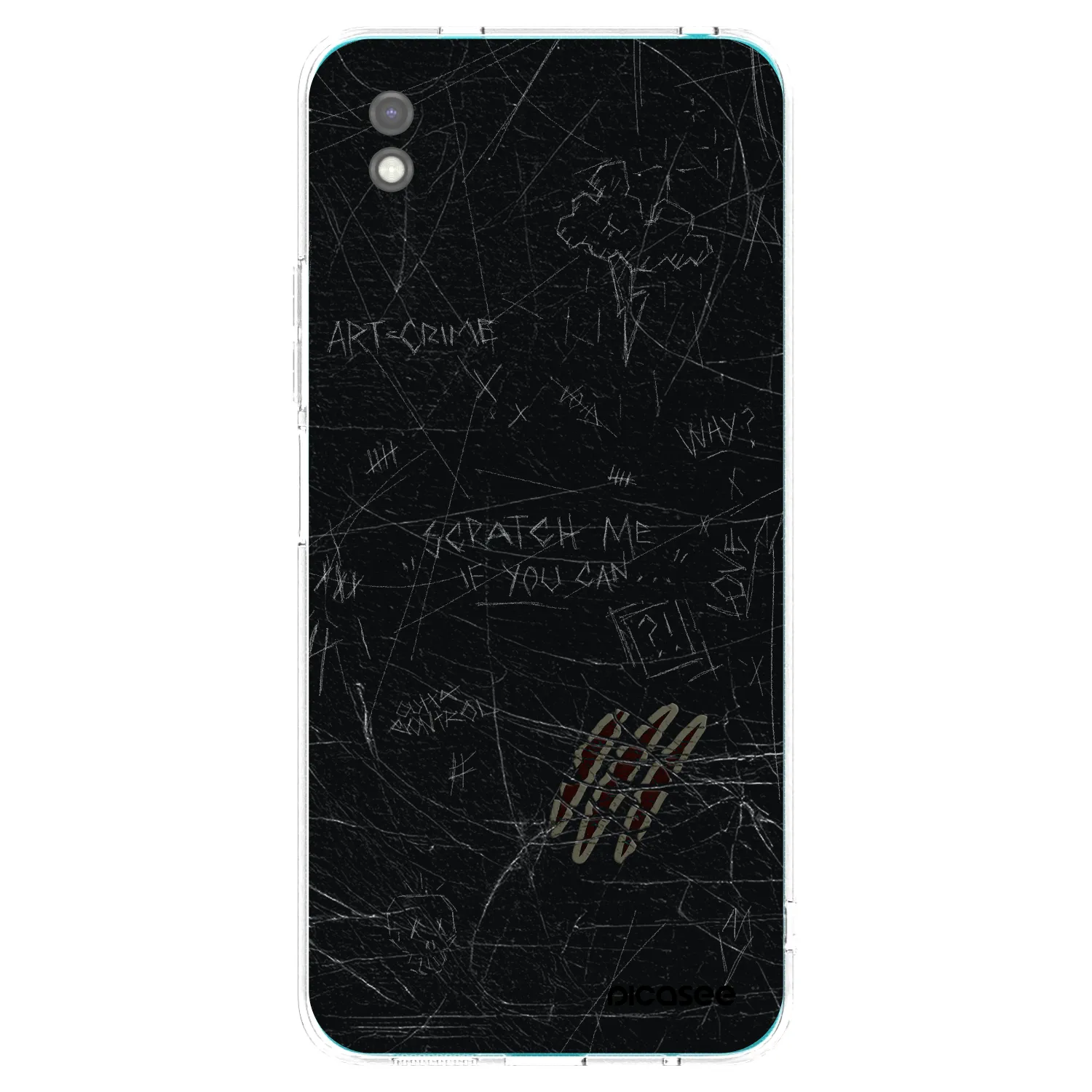 Picasee silikónový čierny obal pre Xiaomi Redmi 9A - SCRATCH
