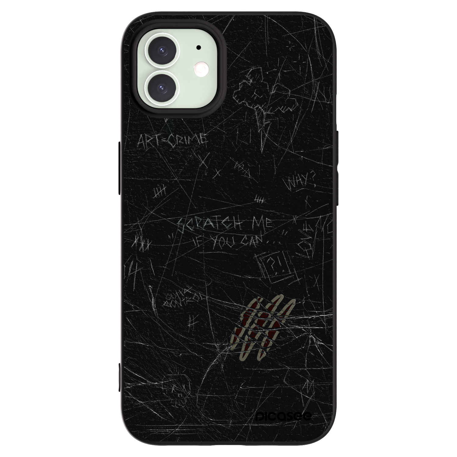 Silikónový čierny obal pre Apple iPhone 12 - SCRATCH