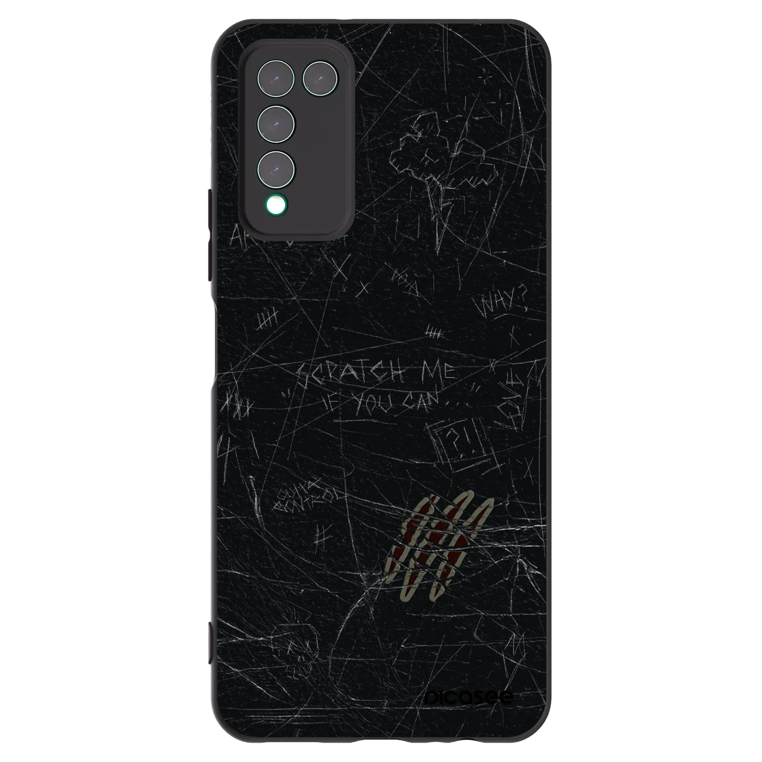 Picasee silikónový čierny obal pre Honor 10X Lite - SCRATCH