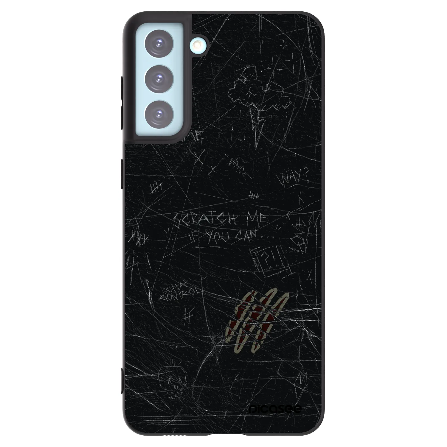 Picasee silikónový čierny obal pre Samsung Galaxy S21+ 5G G996F - SCRATCH