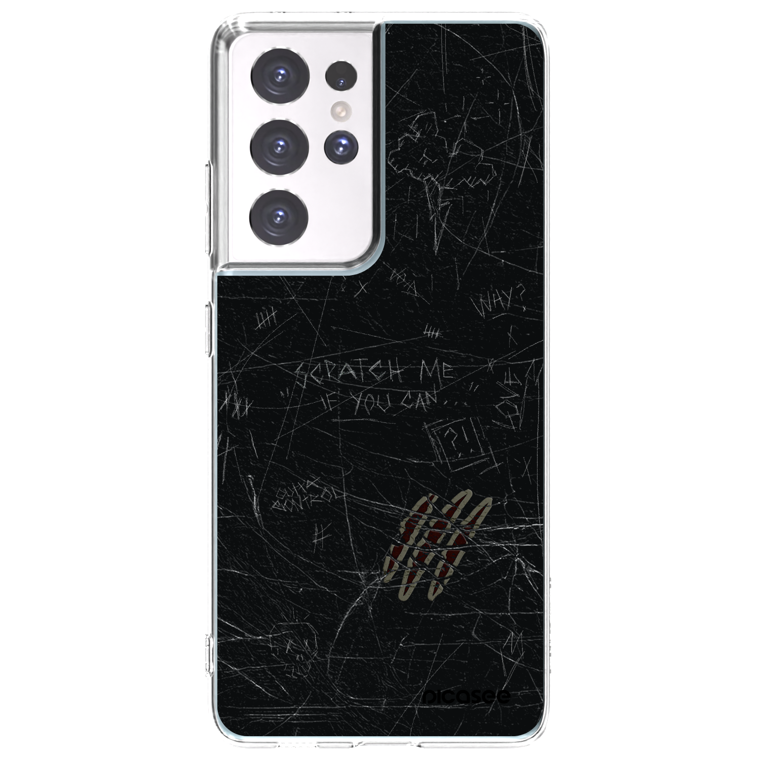 Picasee silikónový prehľadný obal pre Samsung Galaxy S21 Ultra 5G G998B - SCRATCH