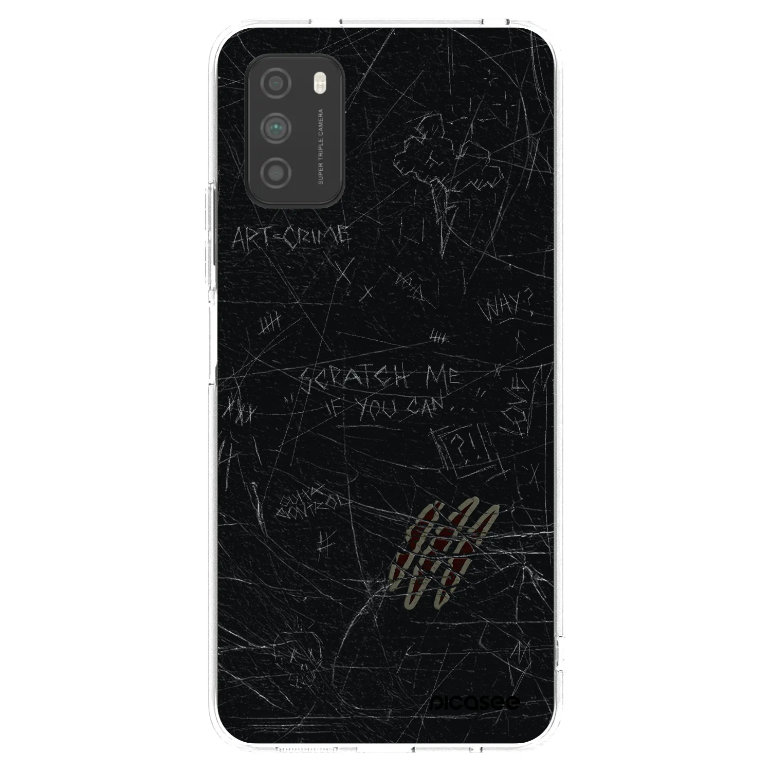 Silikónový prehľadný obal pre Xiaomi Poco M3 - SCRATCH