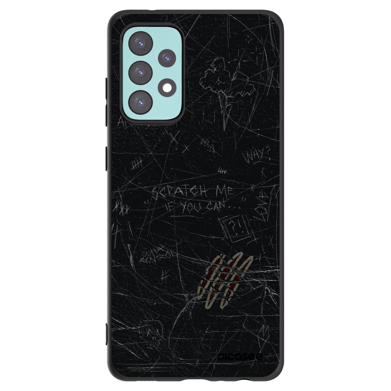 Picasee silikónový čierny obal pre Samsung Galaxy A72 A725F - SCRATCH