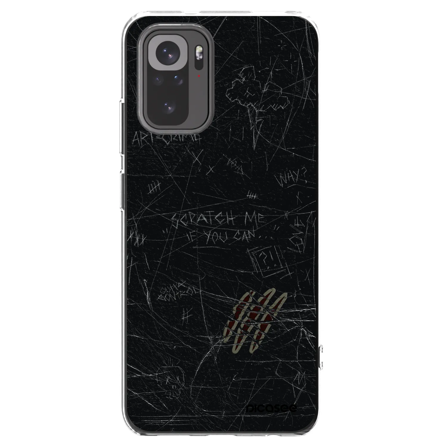Picasee silikónový prehľadný obal pre Xiaomi Redmi Note 10S - SCRATCH