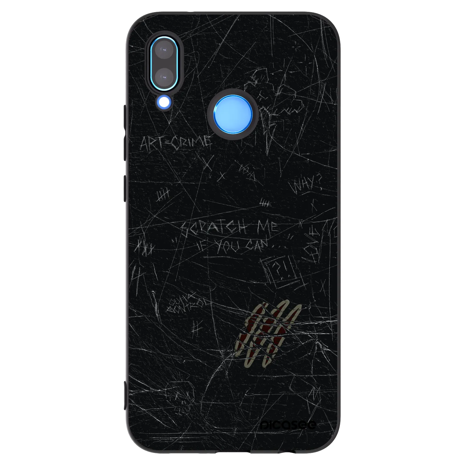 Picasee silikónový čierny obal pre Huawei P20 Lite - SCRATCH
