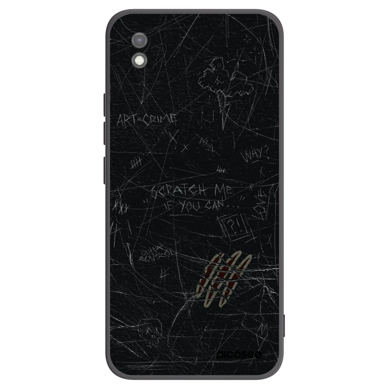 Picasee silikónový čierny obal pre Xiaomi Redmi 9AT - SCRATCH