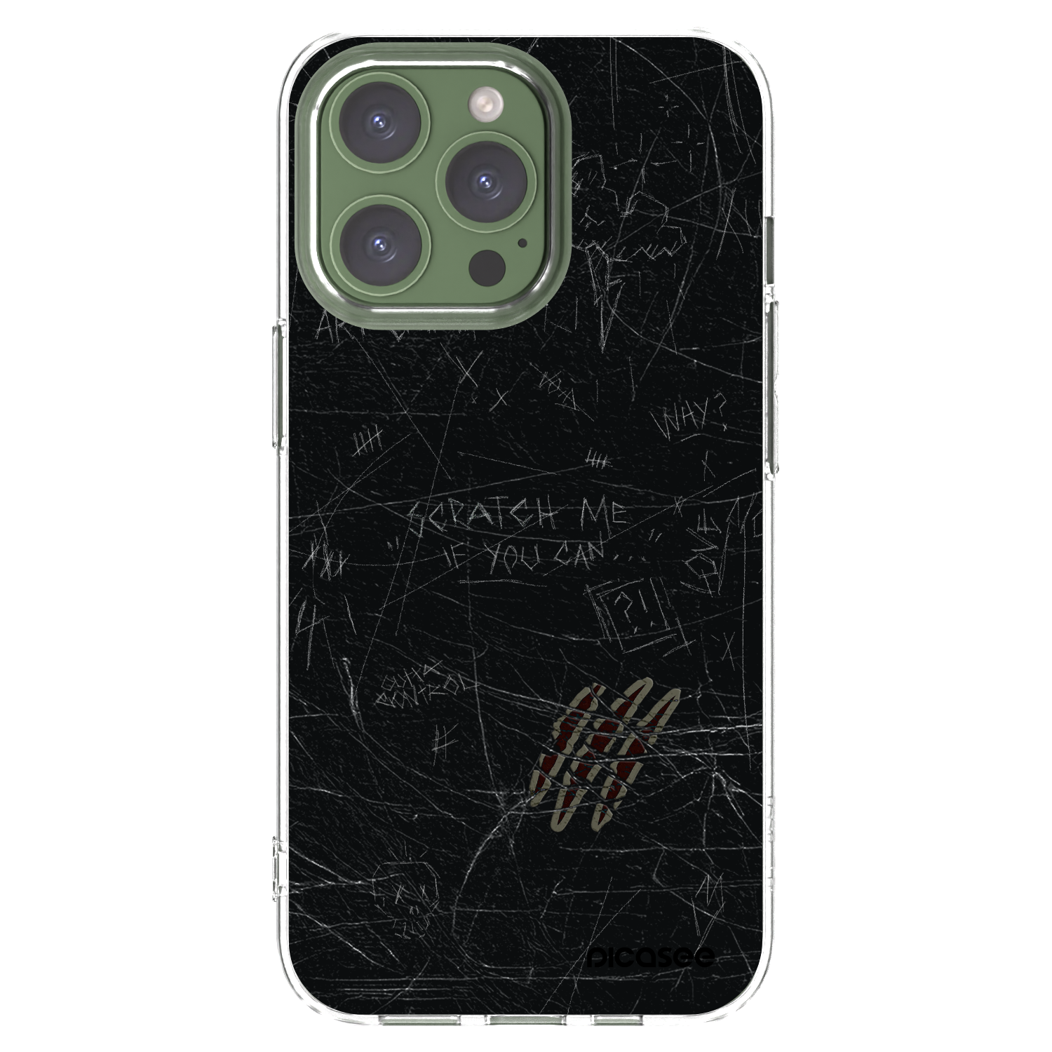 Silikónový prehľadný obal pre Apple iPhone 13 Pro - SCRATCH