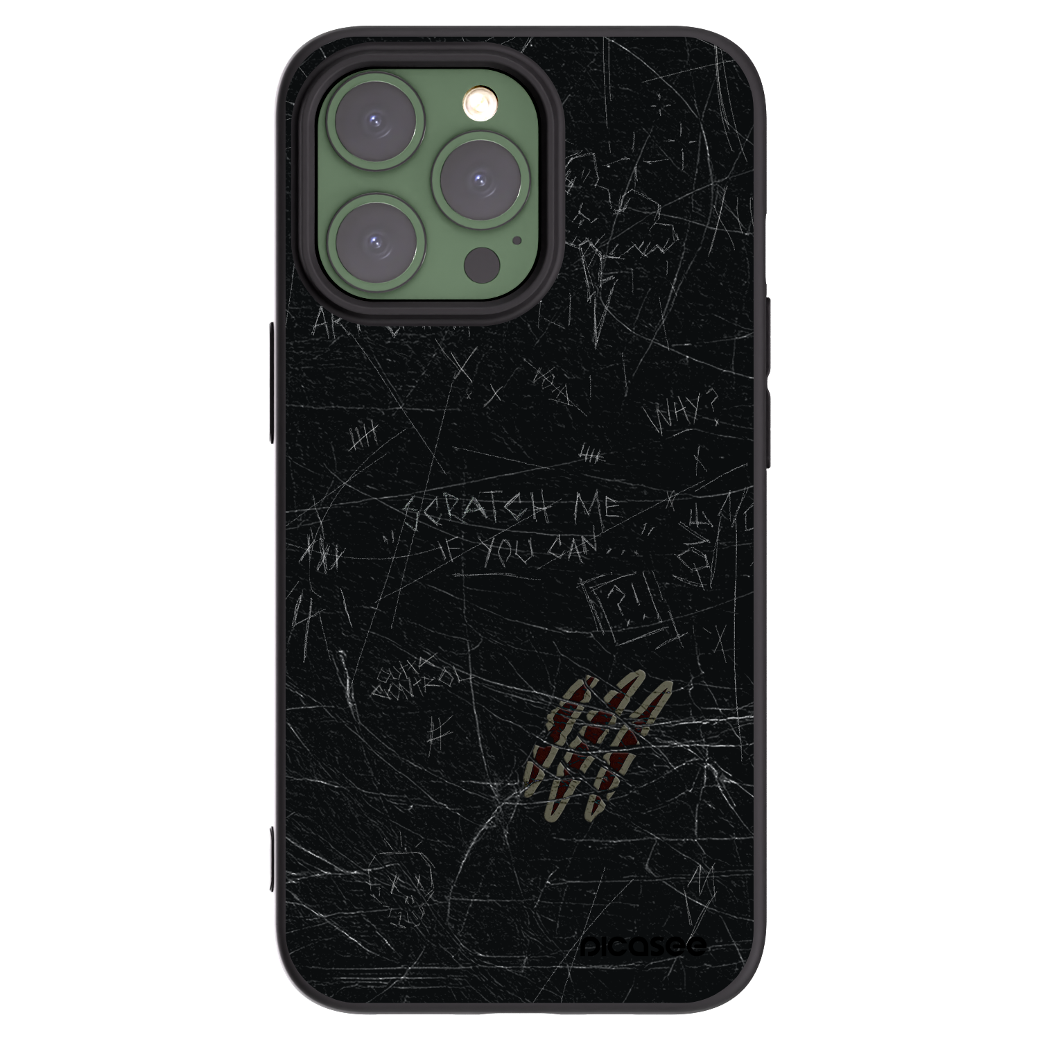 Silikónový čierny obal pre Apple iPhone 13 Pro - SCRATCH