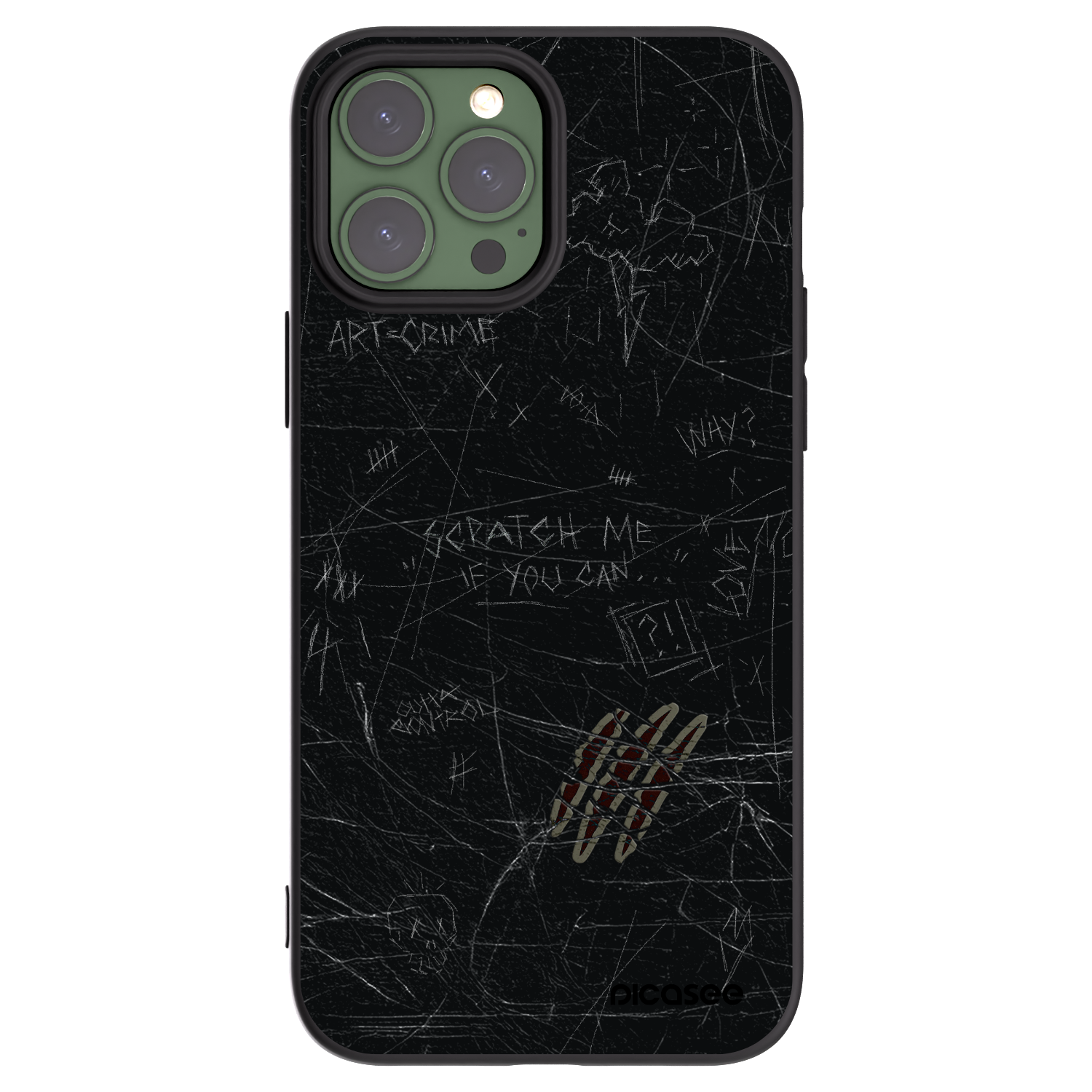 Silikónový čierny obal pre Apple iPhone 13 Pro Max - SCRATCH
