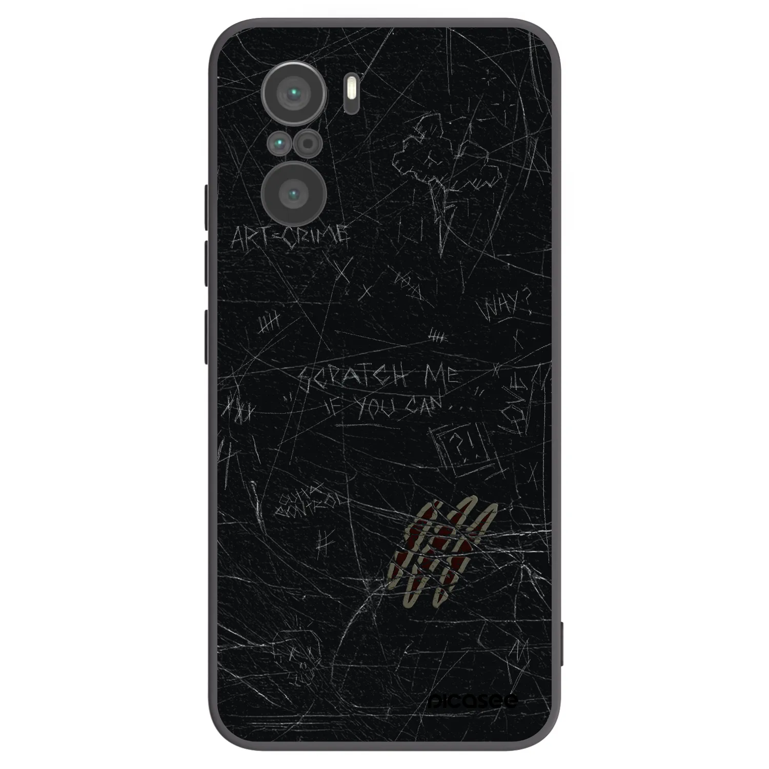 Picasee silikónový čierny obal pre Xiaomi Poco F3 - SCRATCH