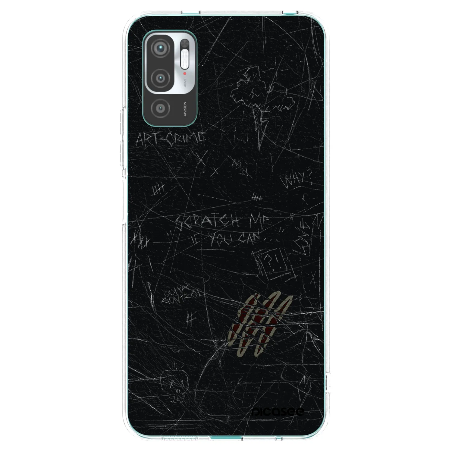 Picasee silikónový prehľadný obal pre Xiaomi Redmi Note 10 5G - SCRATCH