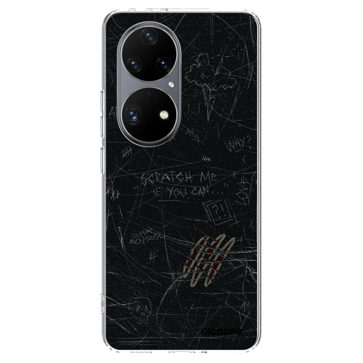 Picasee silikónový prehľadný obal pre Huawei P50 - SCRATCH