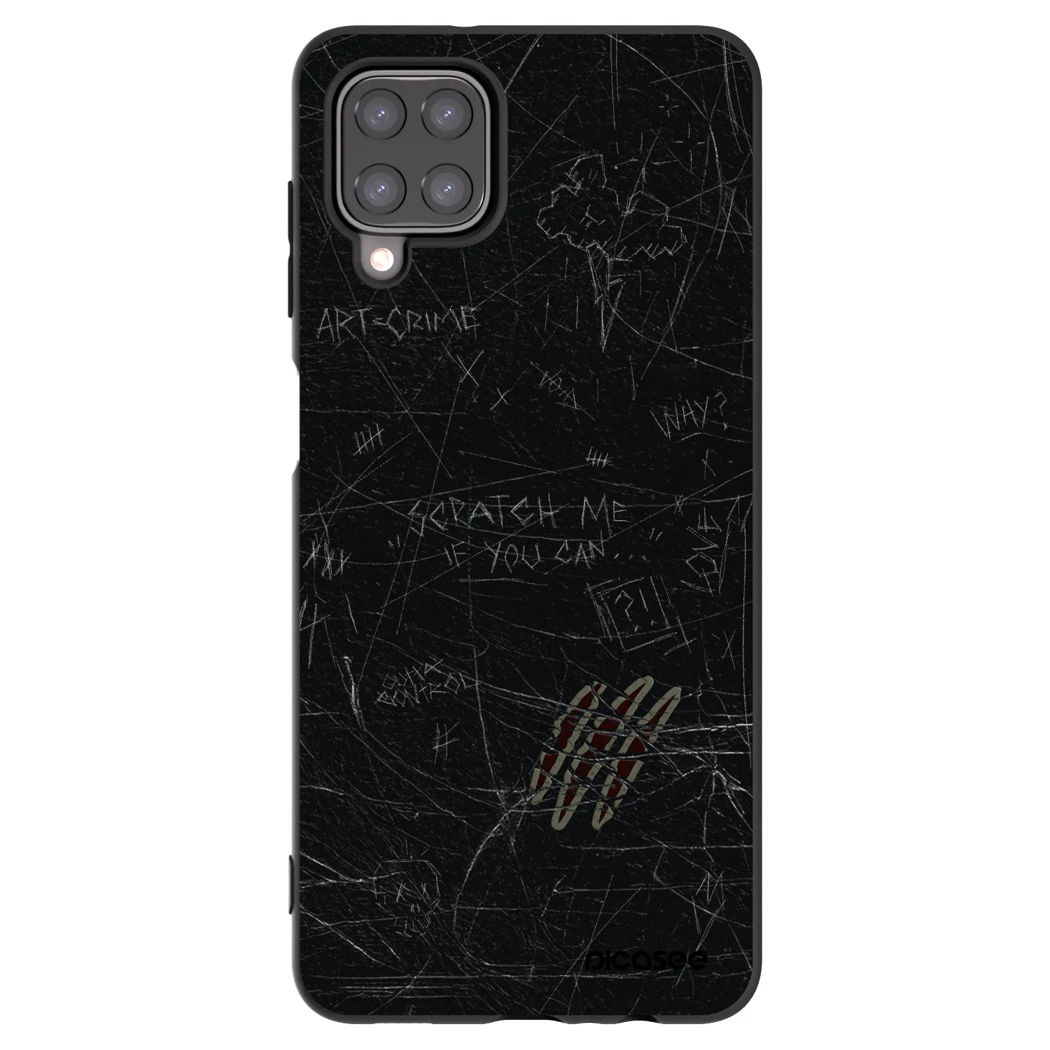 Picasee silikónový čierny obal pre Samsung Galaxy M12 M127F - SCRATCH