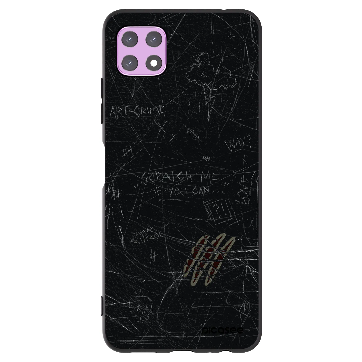 Picasee silikónový čierny obal pre Samsung Galaxy A22 A226B 5G - SCRATCH