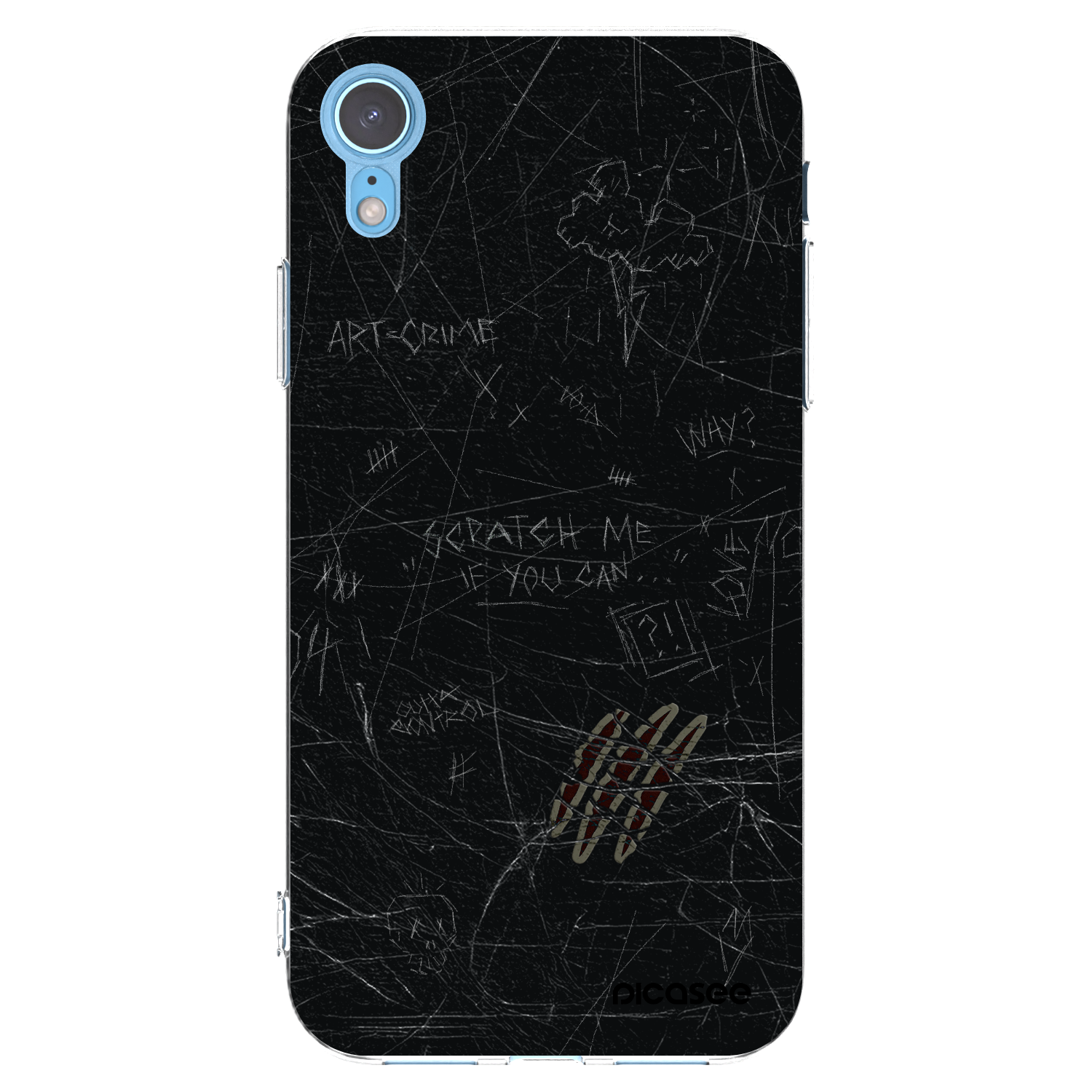 Picasee silikónový prehľadný obal pre Apple iPhone XR - SCRATCH