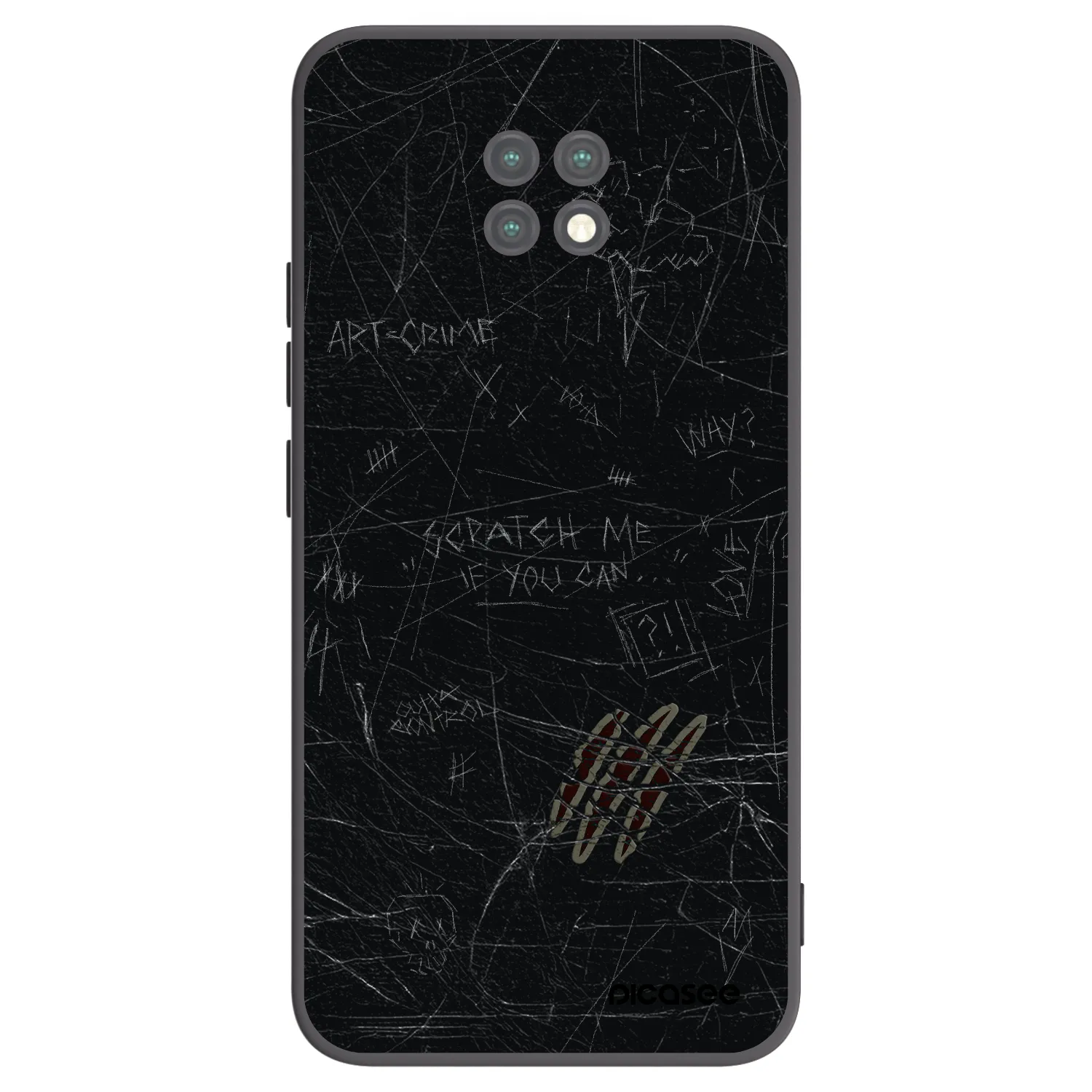Picasee silikónový čierny obal pre Xiaomi Redmi Note 9T - SCRATCH