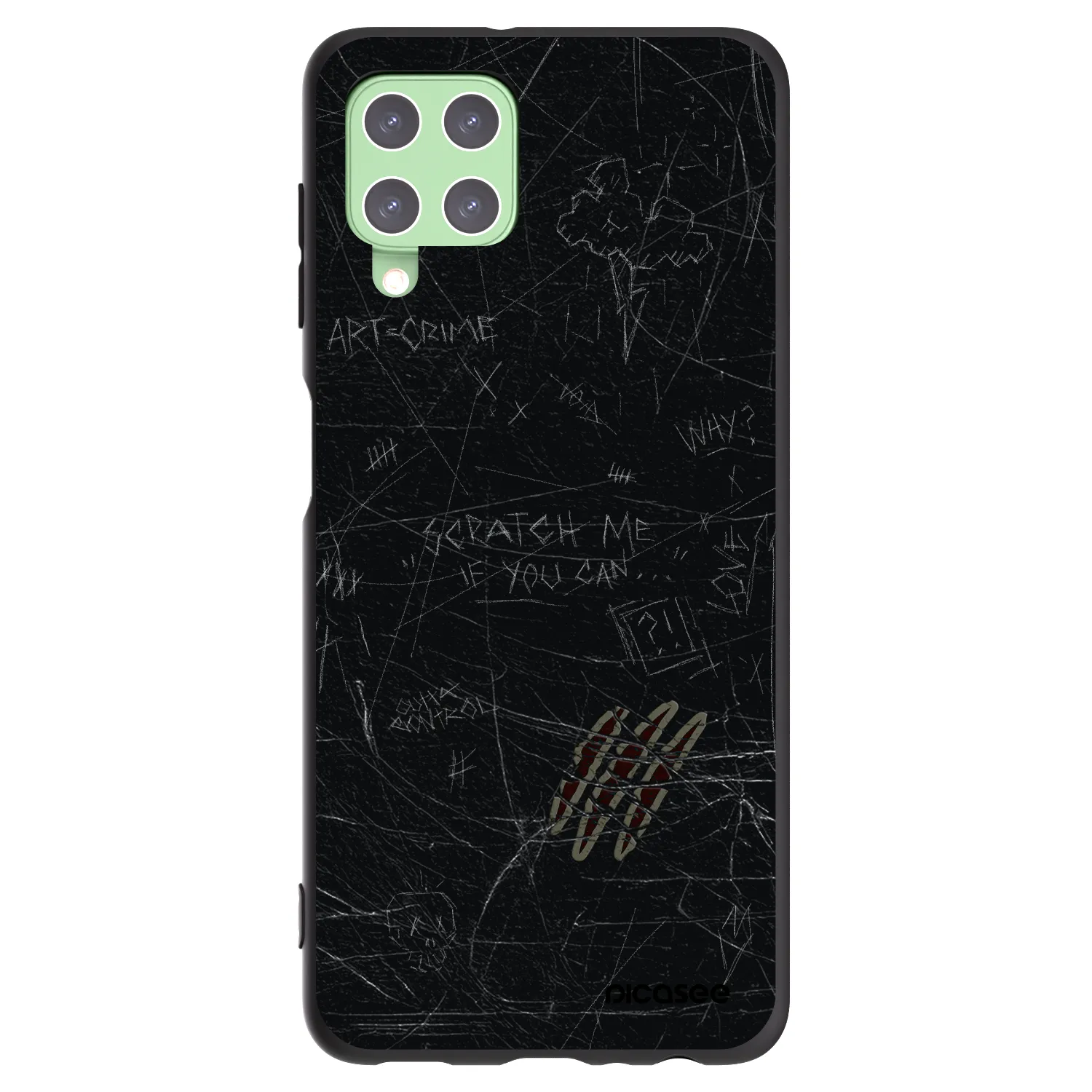 Picasee silikónový čierny obal pre Samsung Galaxy A22 A225F 4G - SCRATCH