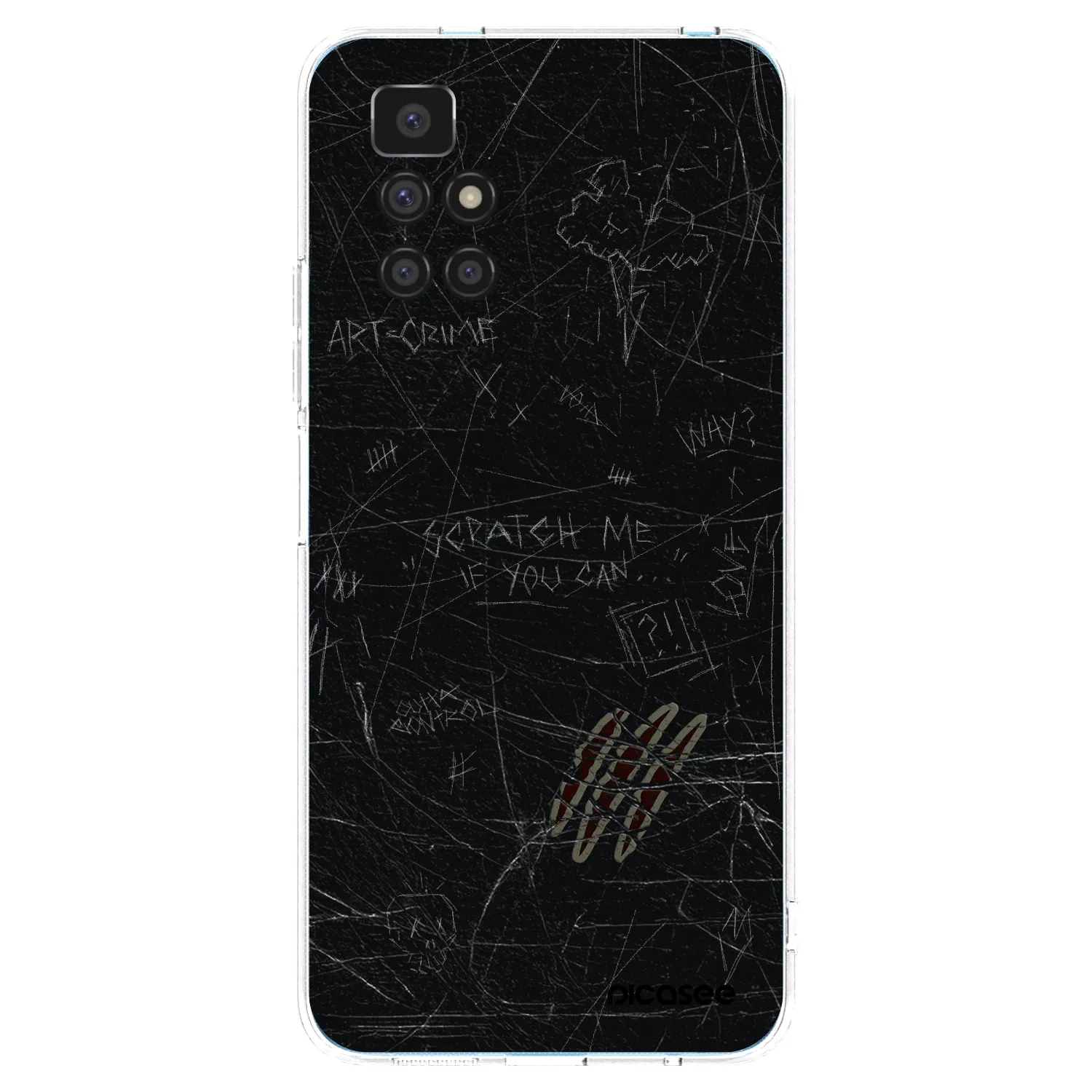 Picasee silikónový prehľadný obal pre Xiaomi Redmi 10 - SCRATCH
