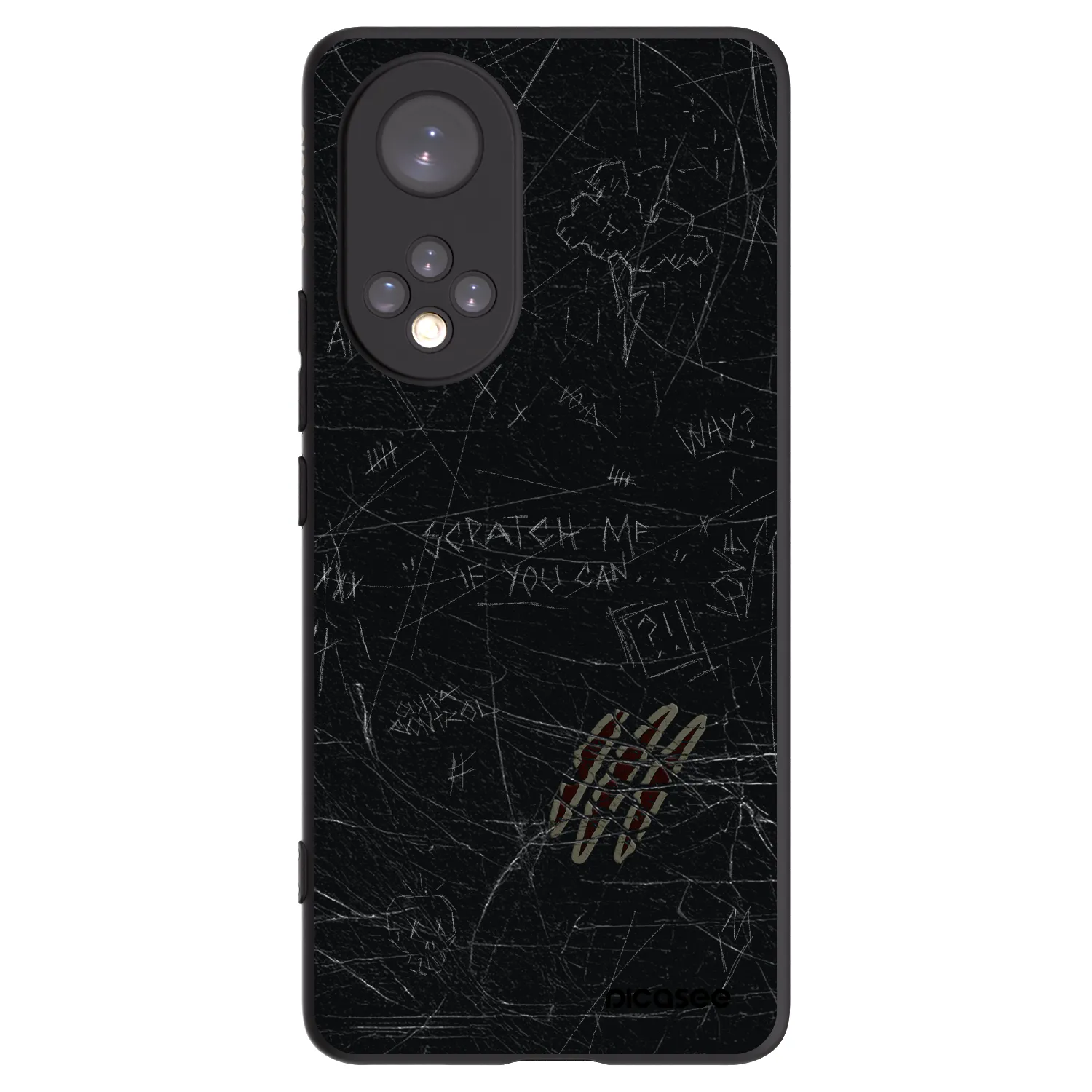 Picasee silikónový čierny obal pre Huawei Nova 9 - SCRATCH
