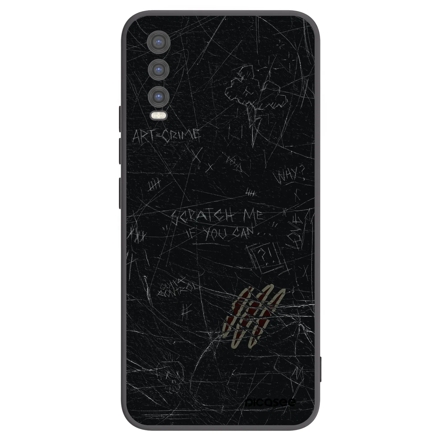 Picasee silikónový čierny obal pre Vivo Y20s - SCRATCH