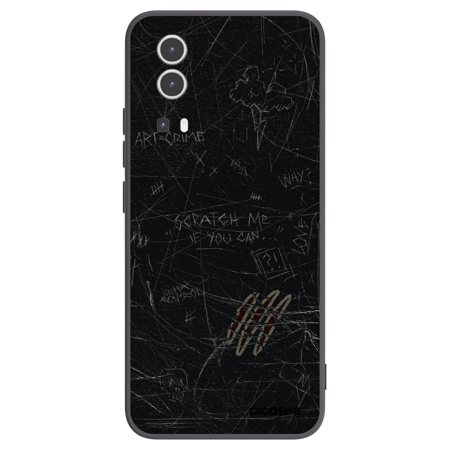 Picasee silikónový čierny obal pre Vivo Y72 5G - SCRATCH