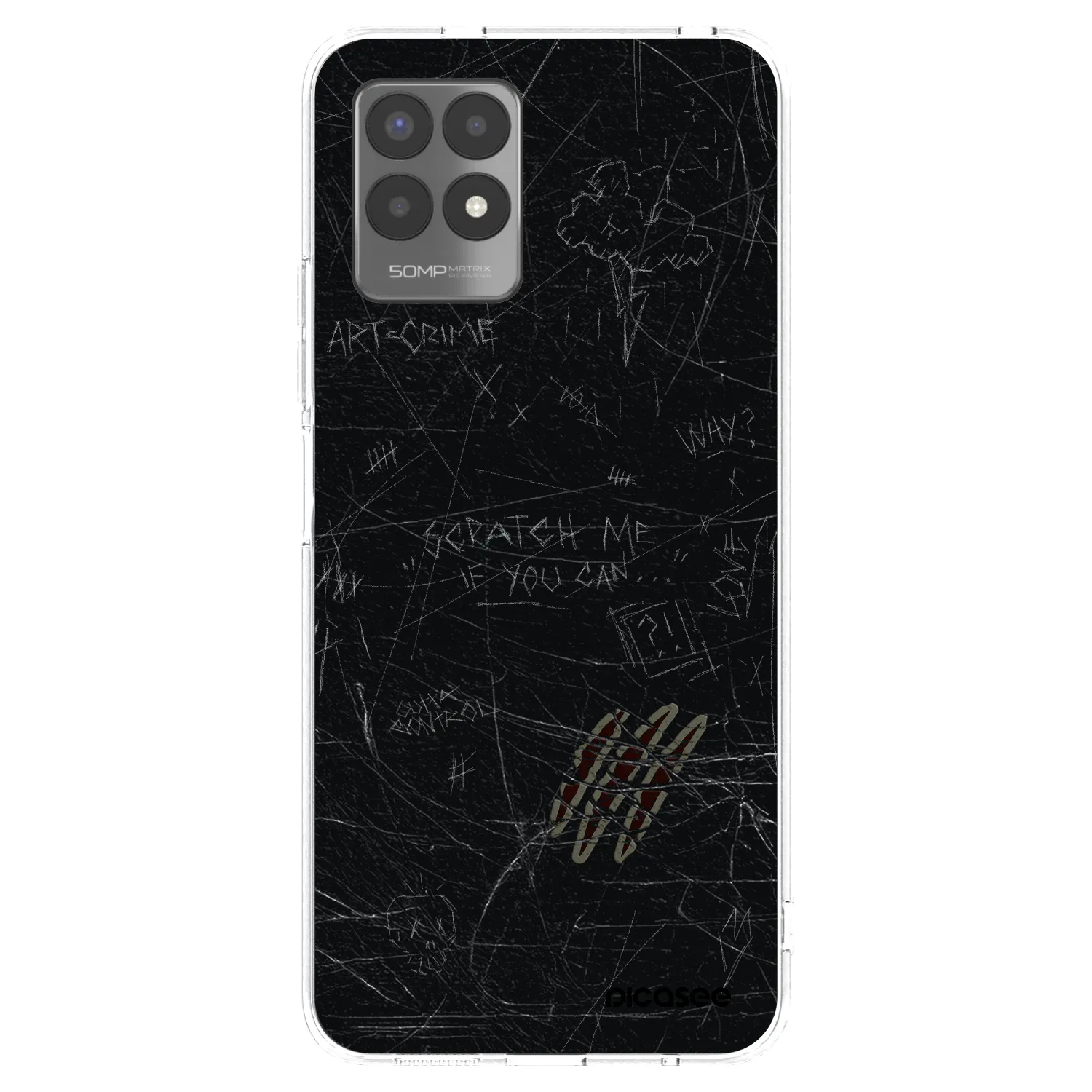 Picasee silikónový prehľadný obal pre Realme 8i - SCRATCH