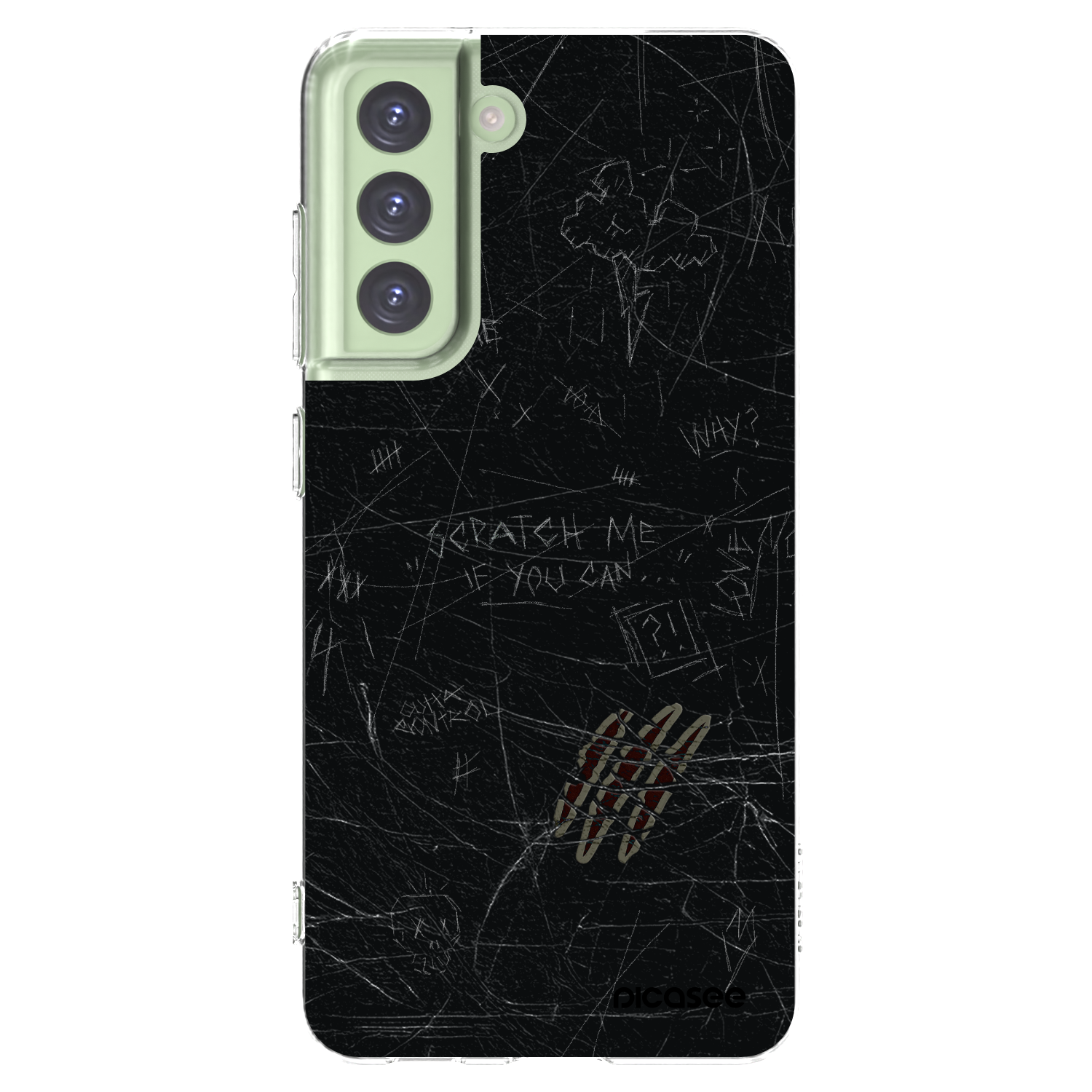 Picasee silikónový prehľadný obal pre Samsung Galaxy S21 FE 5G - SCRATCH