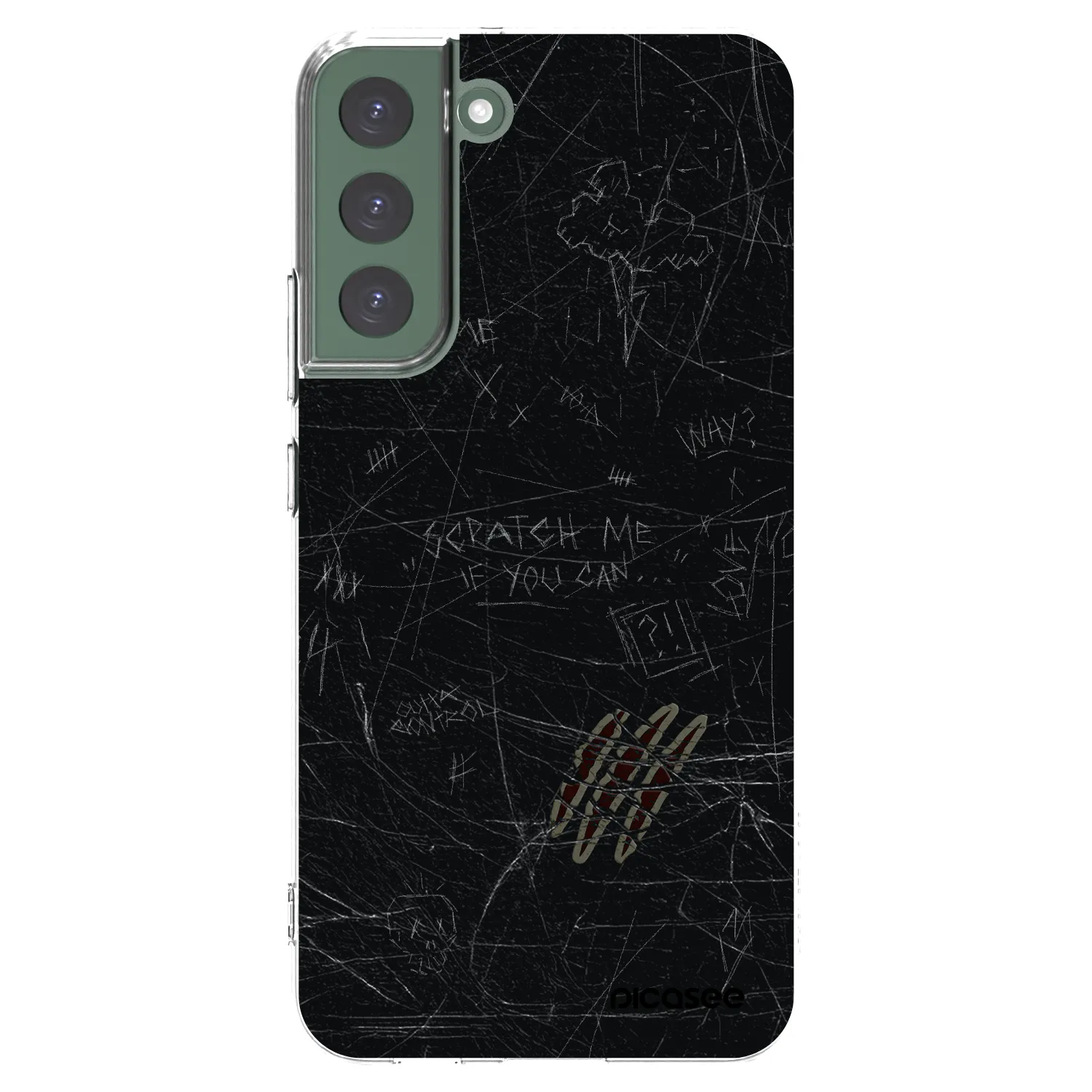 Picasee silikónový prehľadný obal pre Samsung Galaxy S22+ 5G - SCRATCH