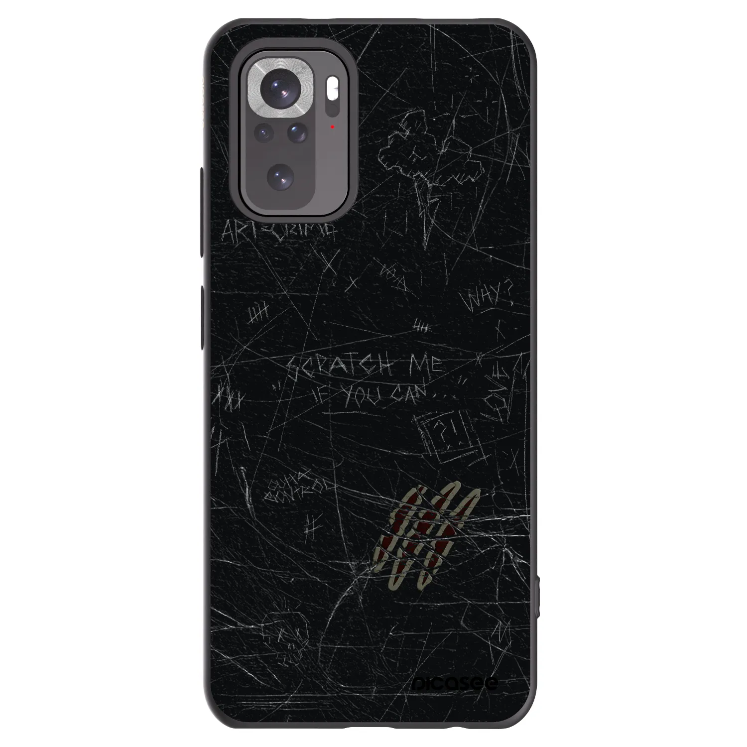 Picasee silikónový čierny obal pre Xiaomi Redmi Note 11S 4G - SCRATCH