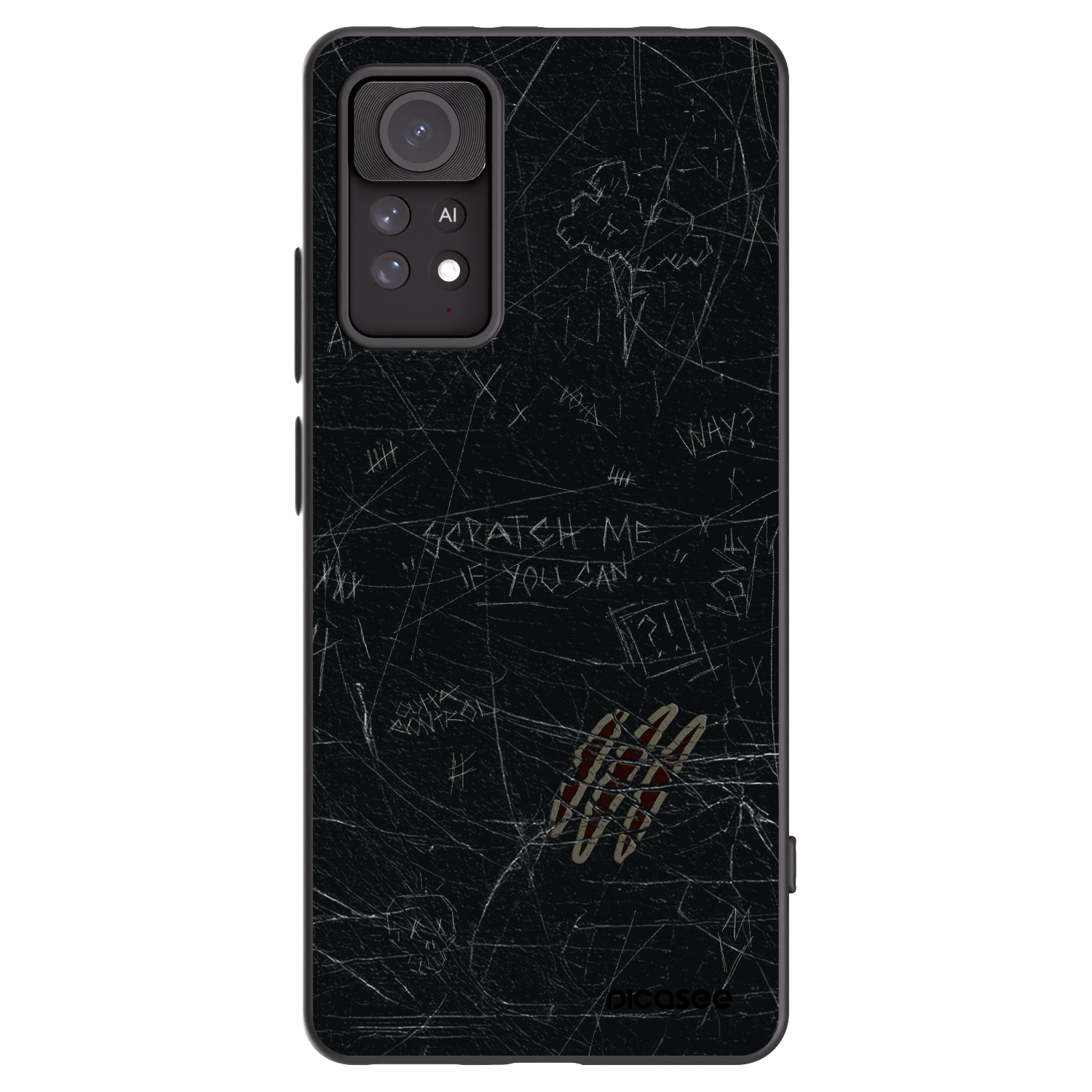 Picasee silikónový čierny obal pre Xiaomi Redmi Note 11 Pro 5G - SCRATCH